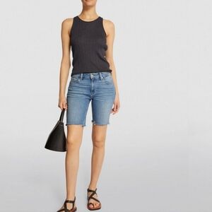 Paige Jax Cuffed Cutoff Denim Shorts - sz 25